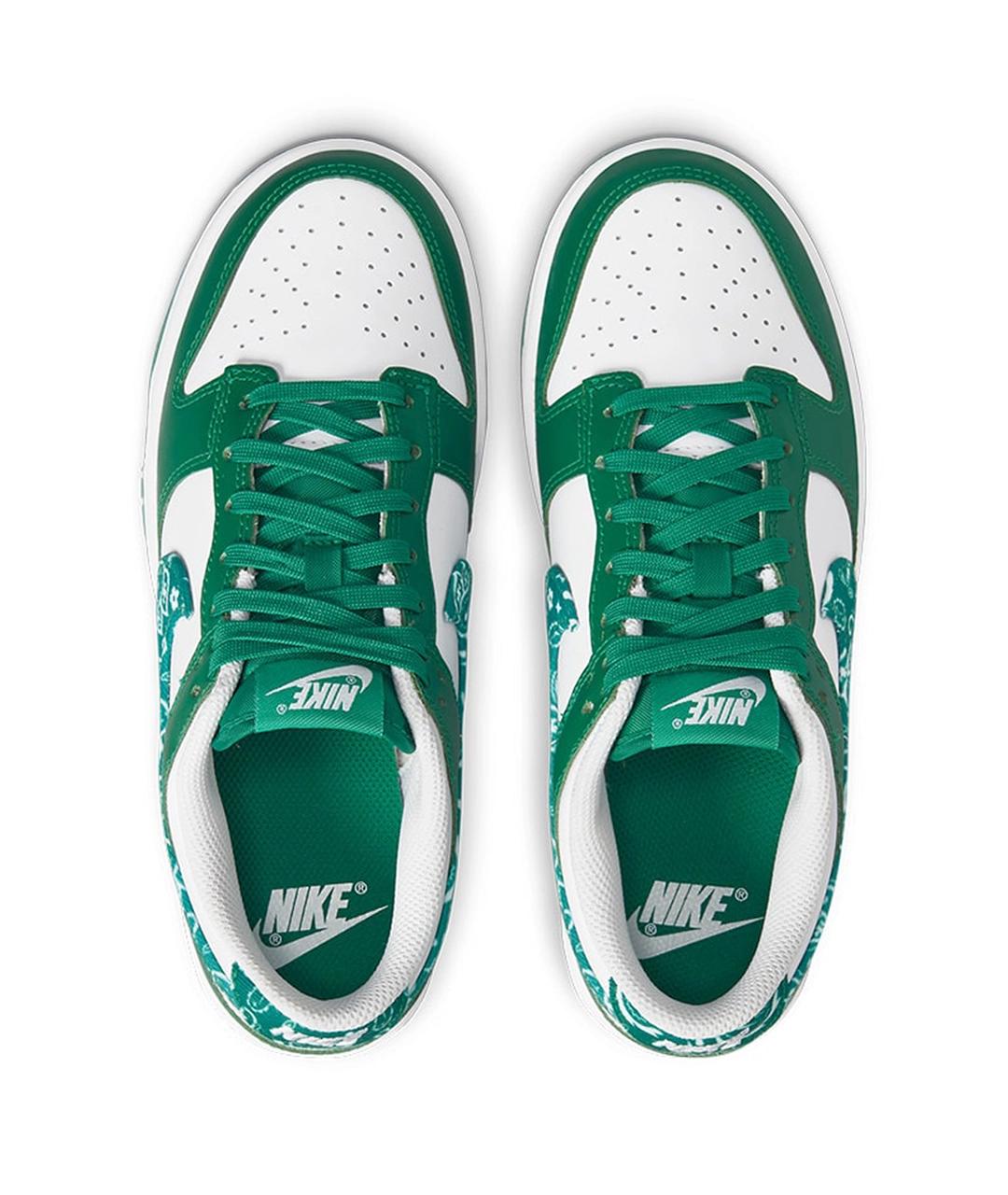 NIKE Зеленые кожаные кроссовки, фото 3