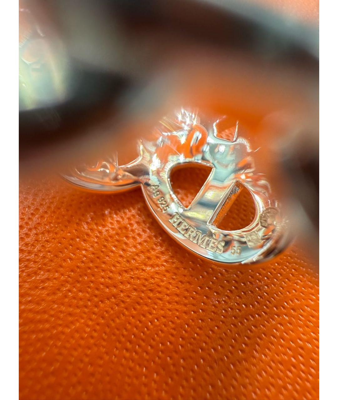 HERMES Серебряное серебряное кольцо, фото 5