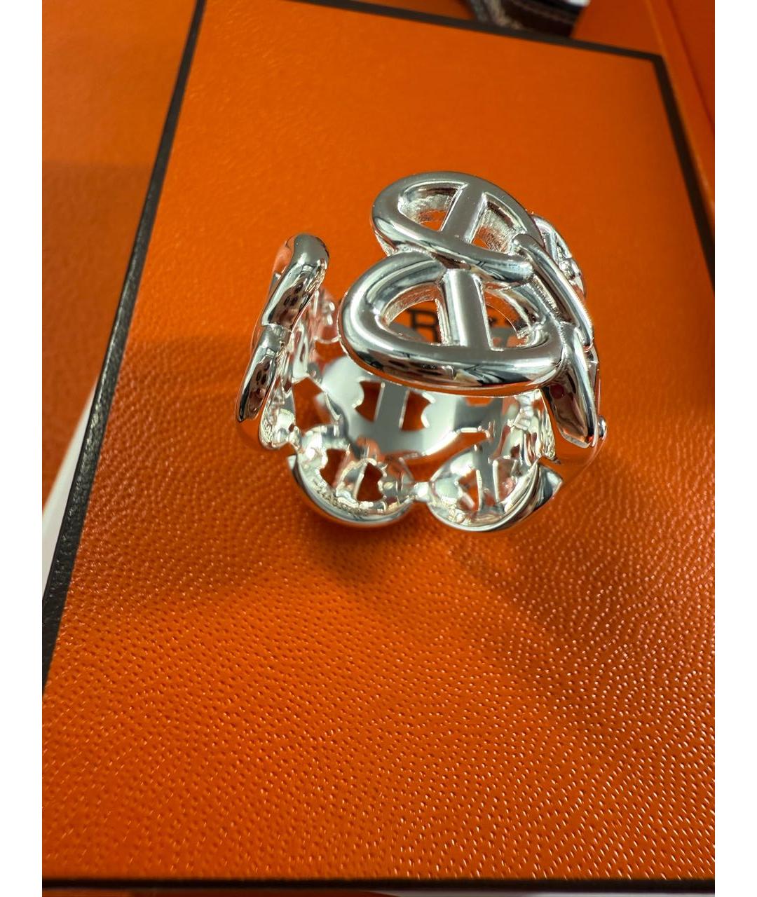 HERMES Серебряное серебряное кольцо, фото 4