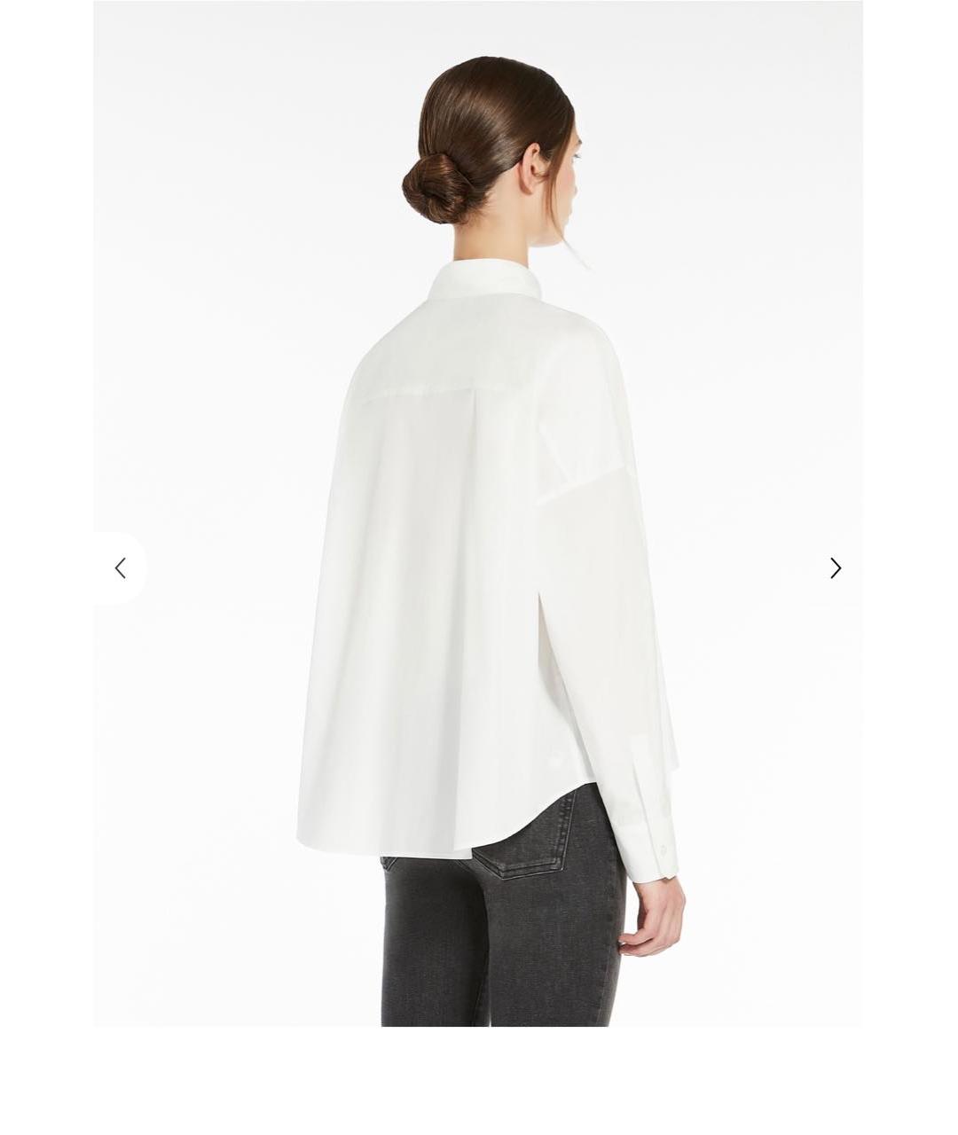WEEKEND MAX MARA Белая хлопковая рубашка, фото 2