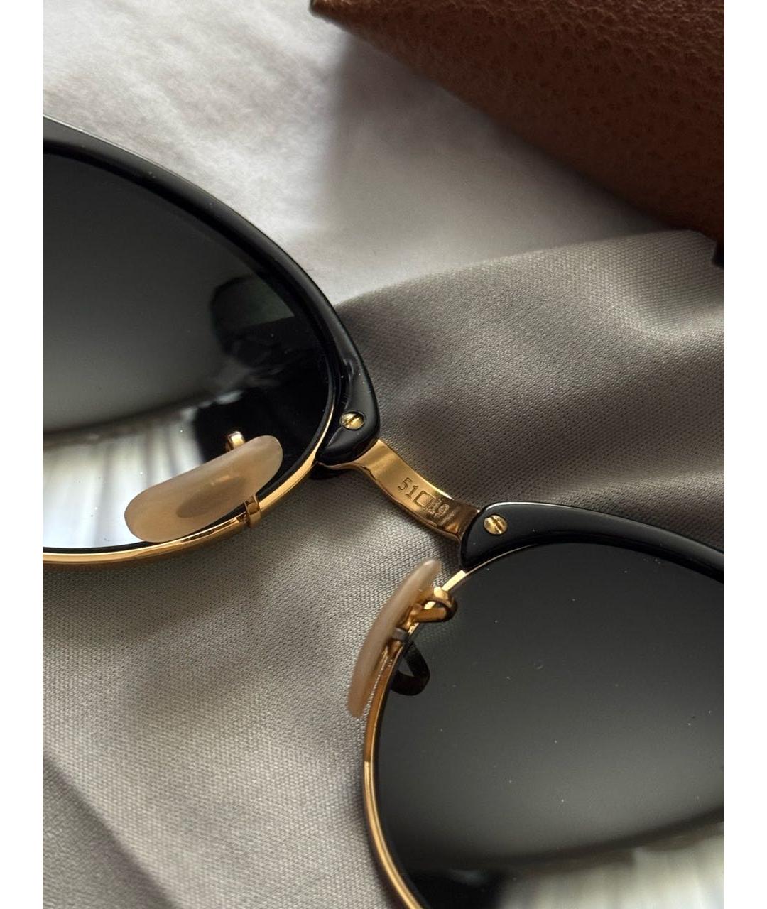 RAY BAN Черные пластиковые солнцезащитные очки, фото 4