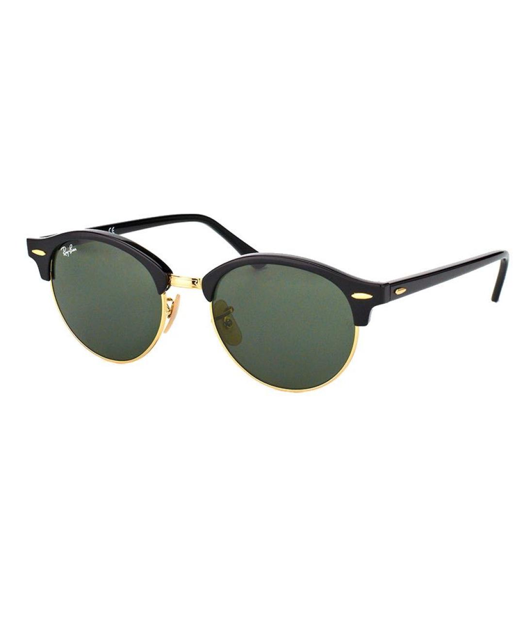 RAY BAN Черные пластиковые солнцезащитные очки, фото 1