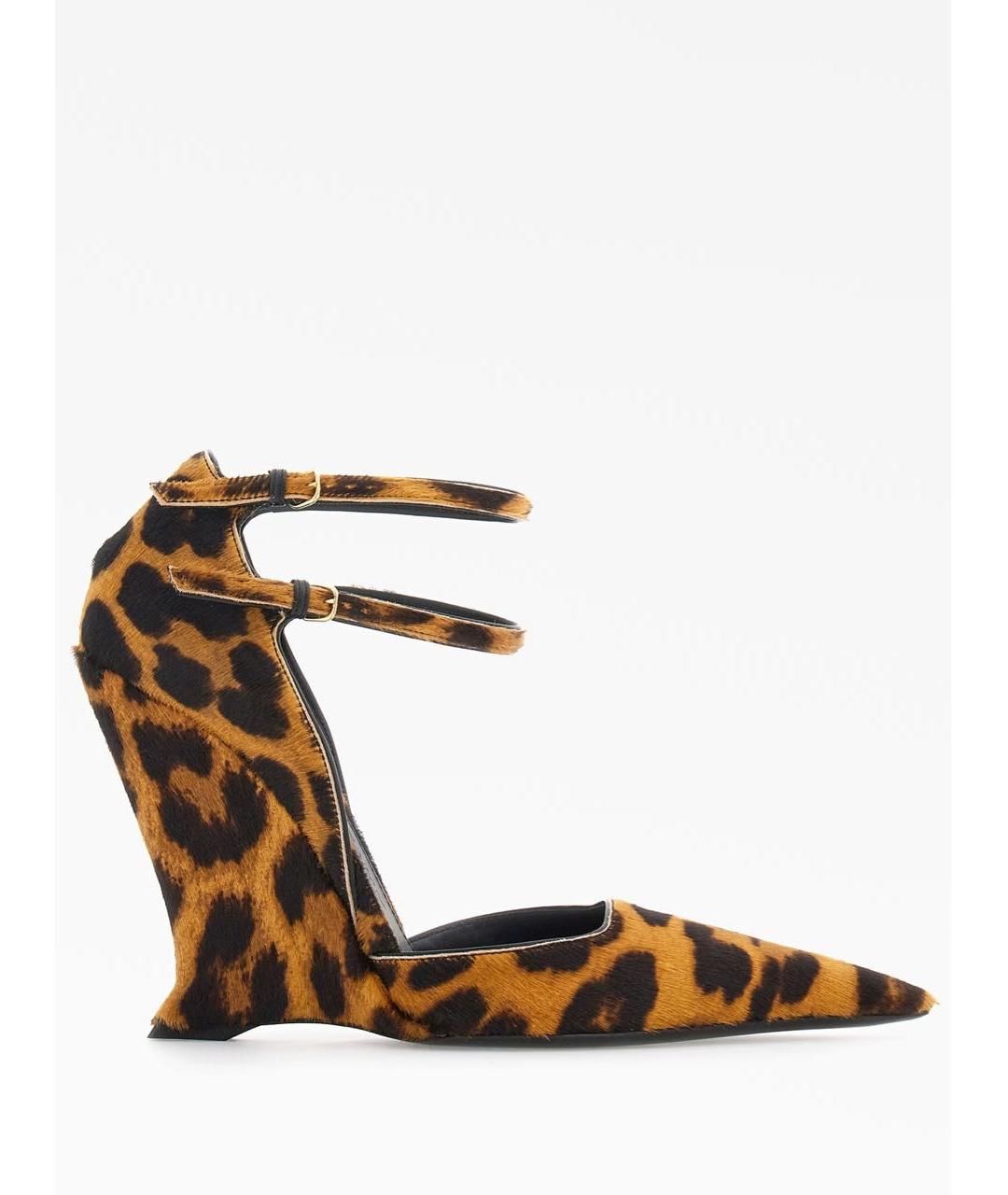 FERRAGAMO Коричневые туфли из экзотической кожи, фото 5