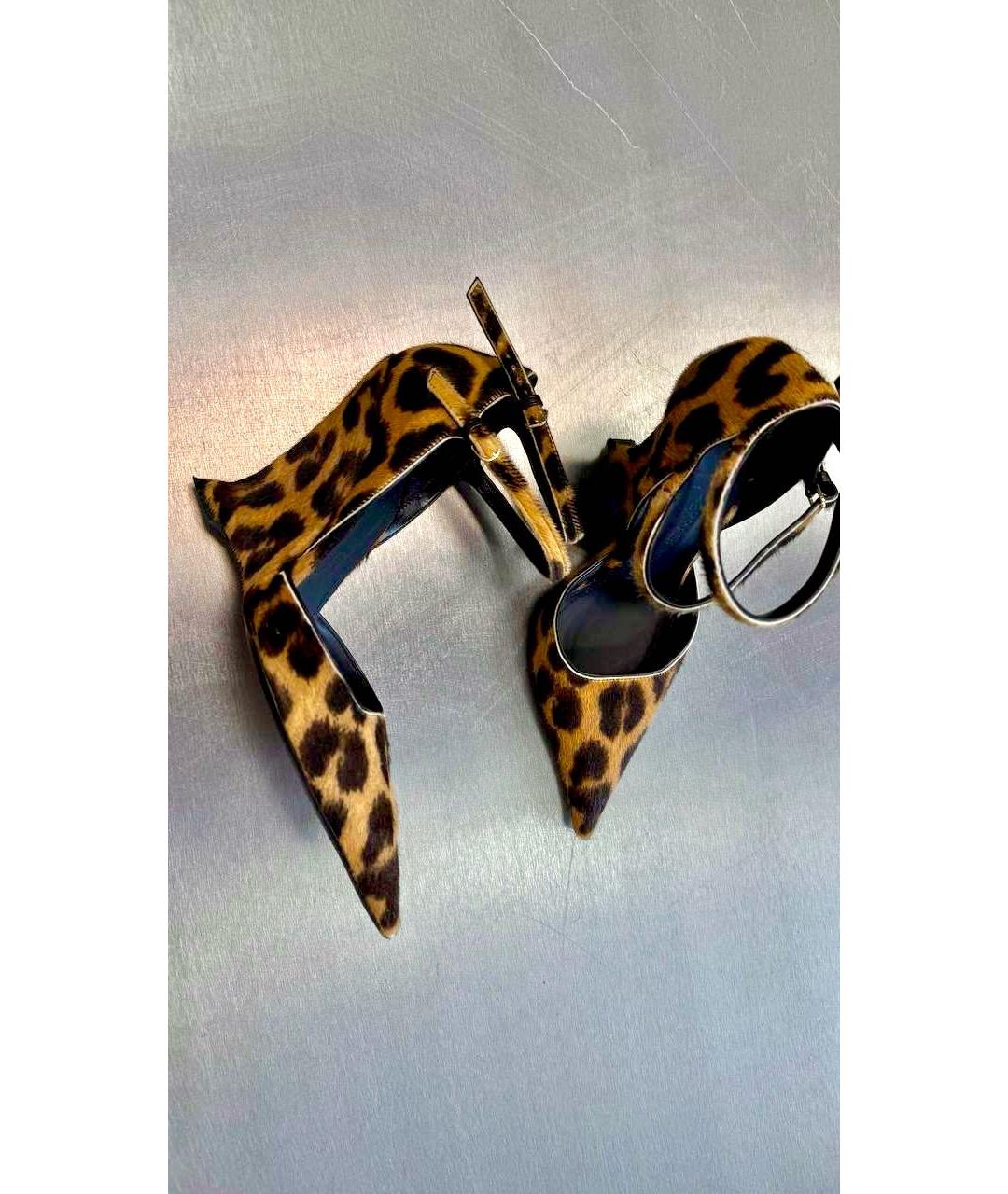 FERRAGAMO Коричневые туфли из экзотической кожи, фото 6