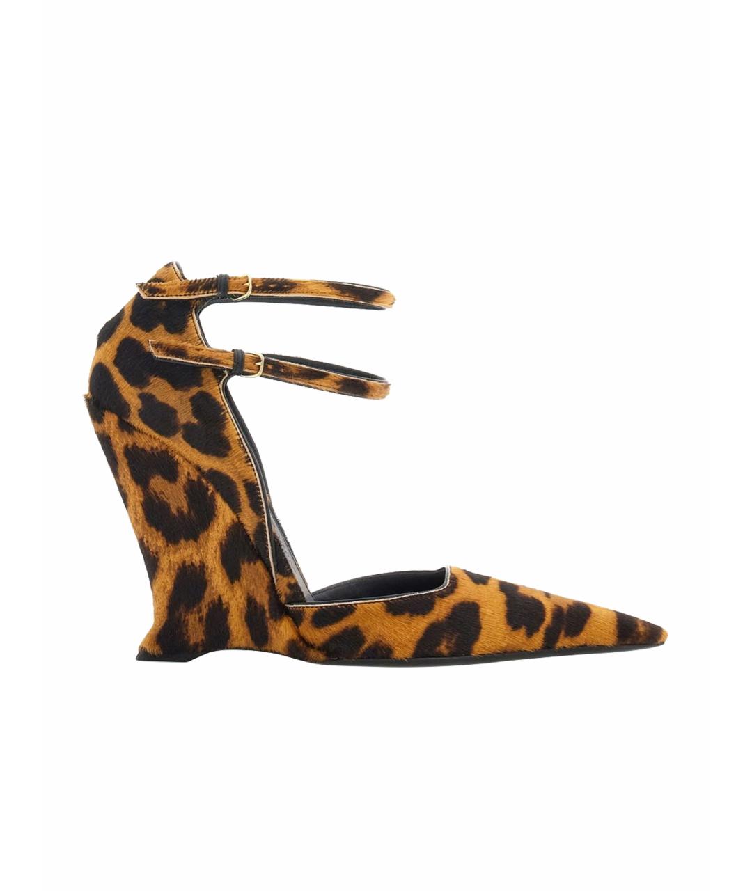 FERRAGAMO Коричневые туфли из экзотической кожи, фото 1