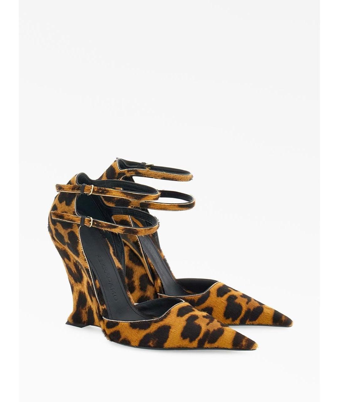 FERRAGAMO Коричневые туфли из экзотической кожи, фото 3