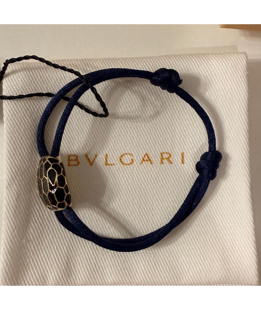 BVLGARI Темно-синий латунный браслет, фото 2