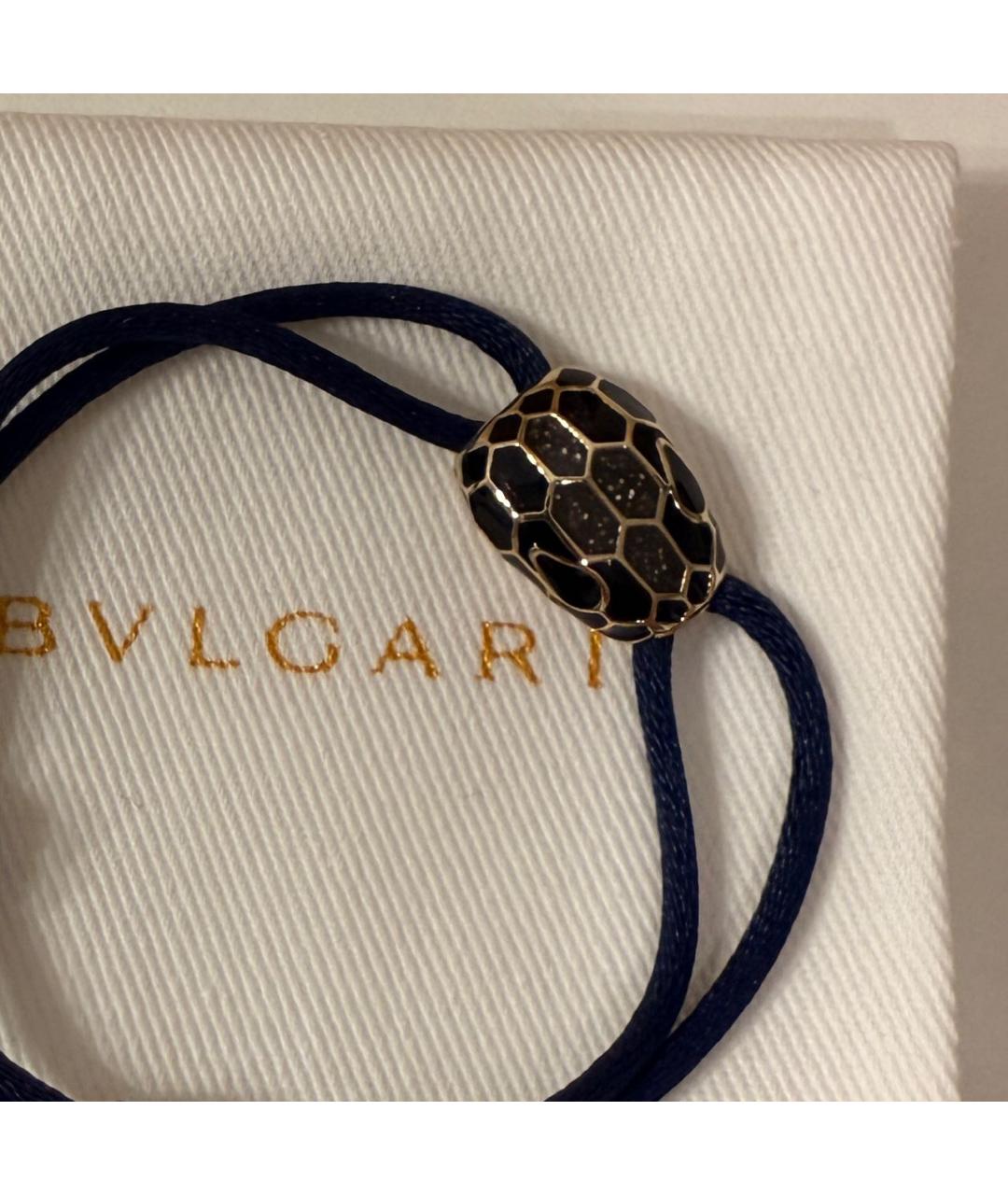 BVLGARI Темно-синий латунный браслет, фото 4