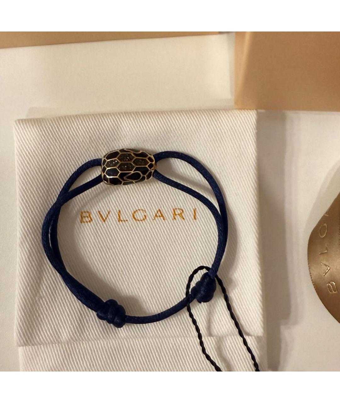 BVLGARI Темно-синий латунный браслет, фото 3