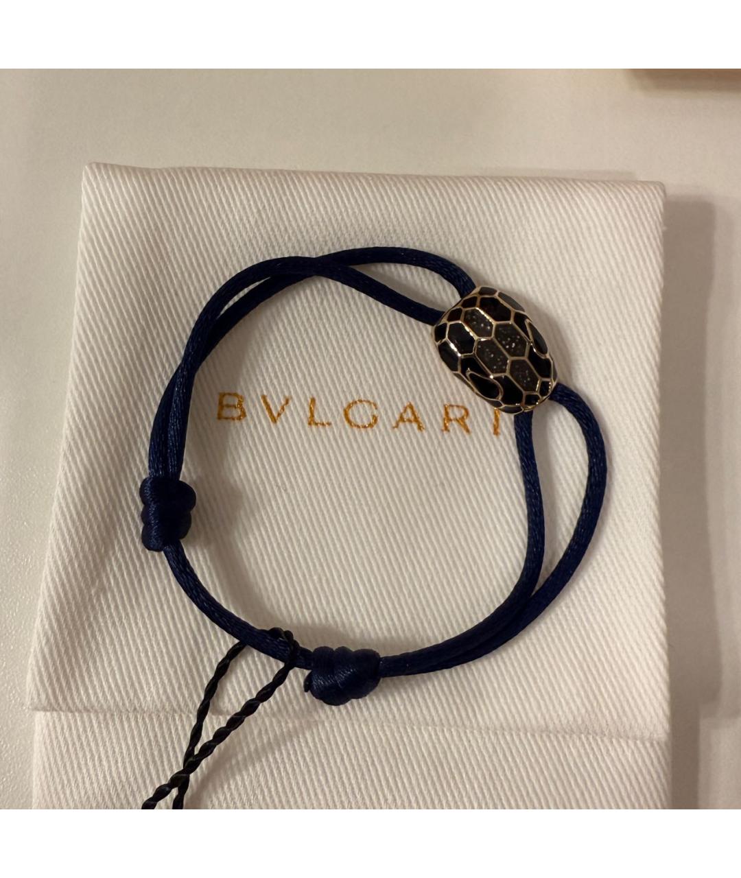 BVLGARI Темно-синий латунный браслет, фото 7