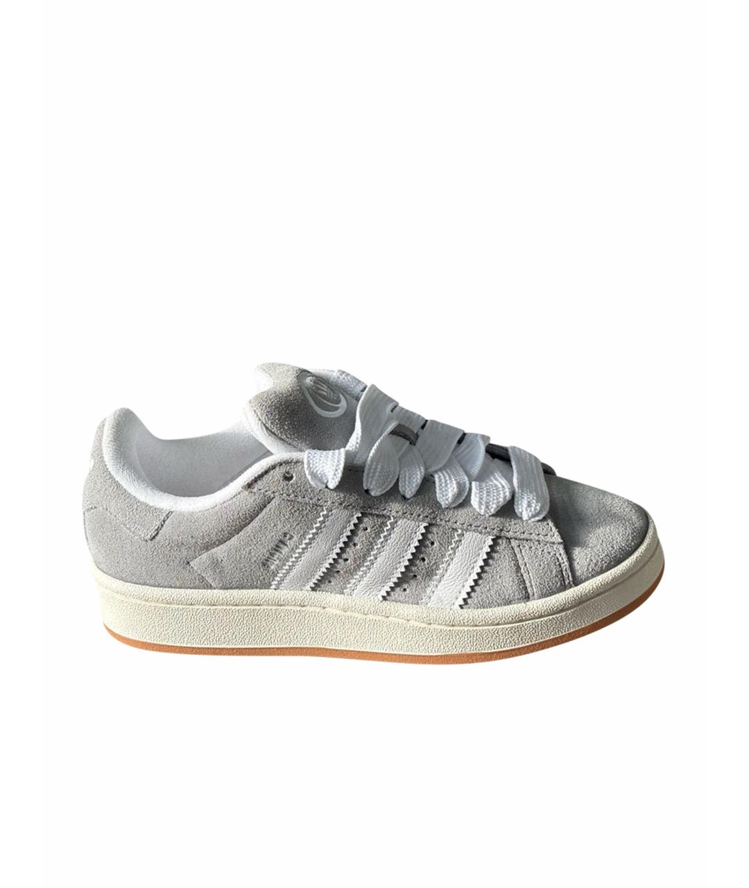 ADIDAS Серые замшевые кеды, фото 1