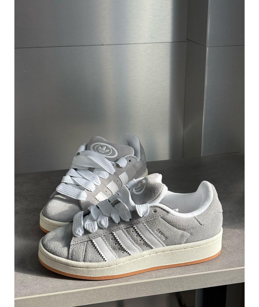 ADIDAS Серые замшевые кеды, фото 2