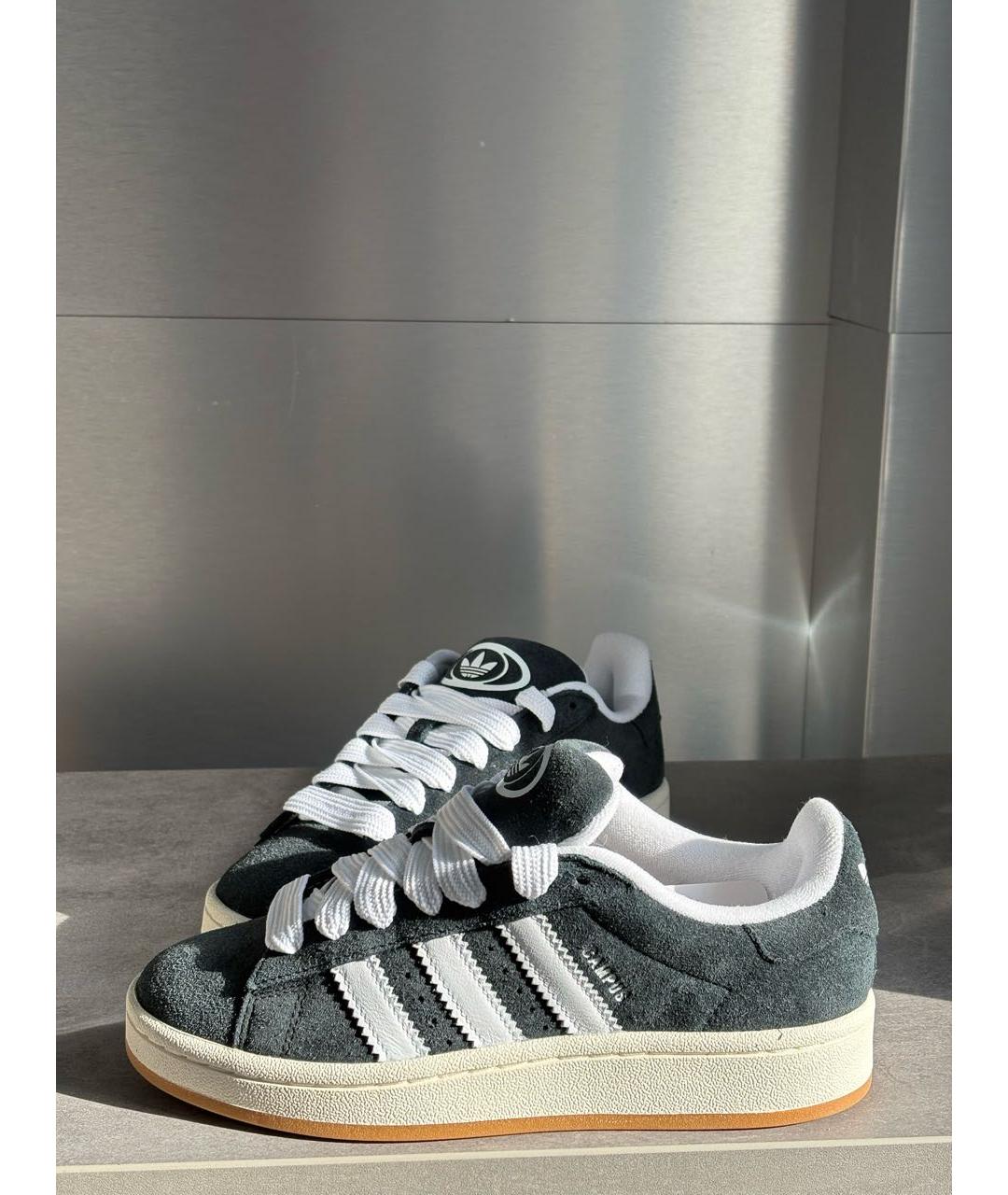 ADIDAS Черные замшевые кеды, фото 9