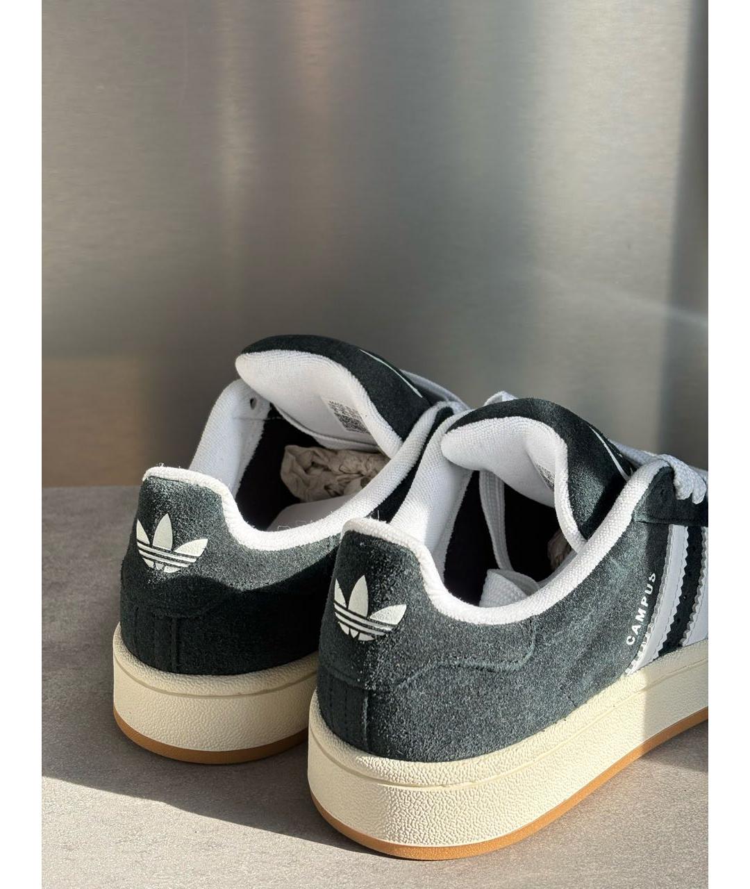 ADIDAS Черные замшевые кеды, фото 4