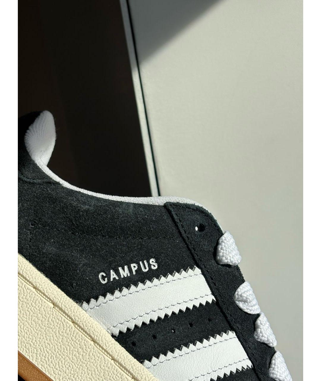 ADIDAS Черные замшевые кеды, фото 6