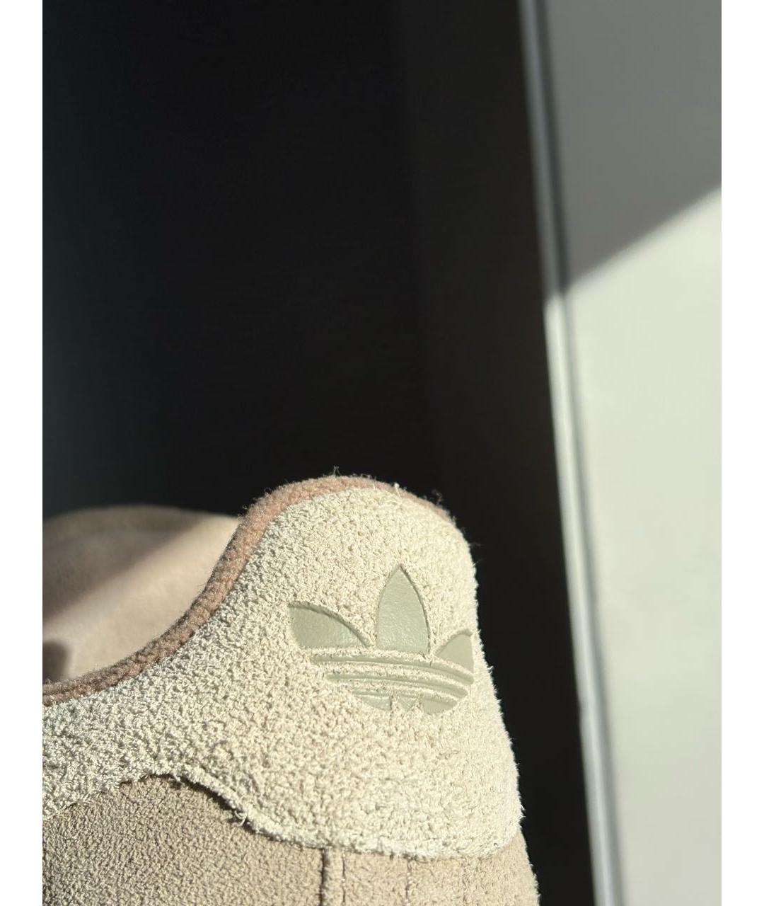 ADIDAS Бежевые замшевые кеды, фото 8