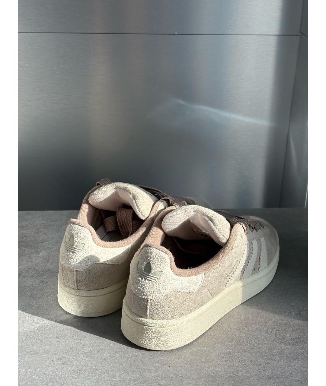 ADIDAS Бежевые замшевые кеды, фото 3