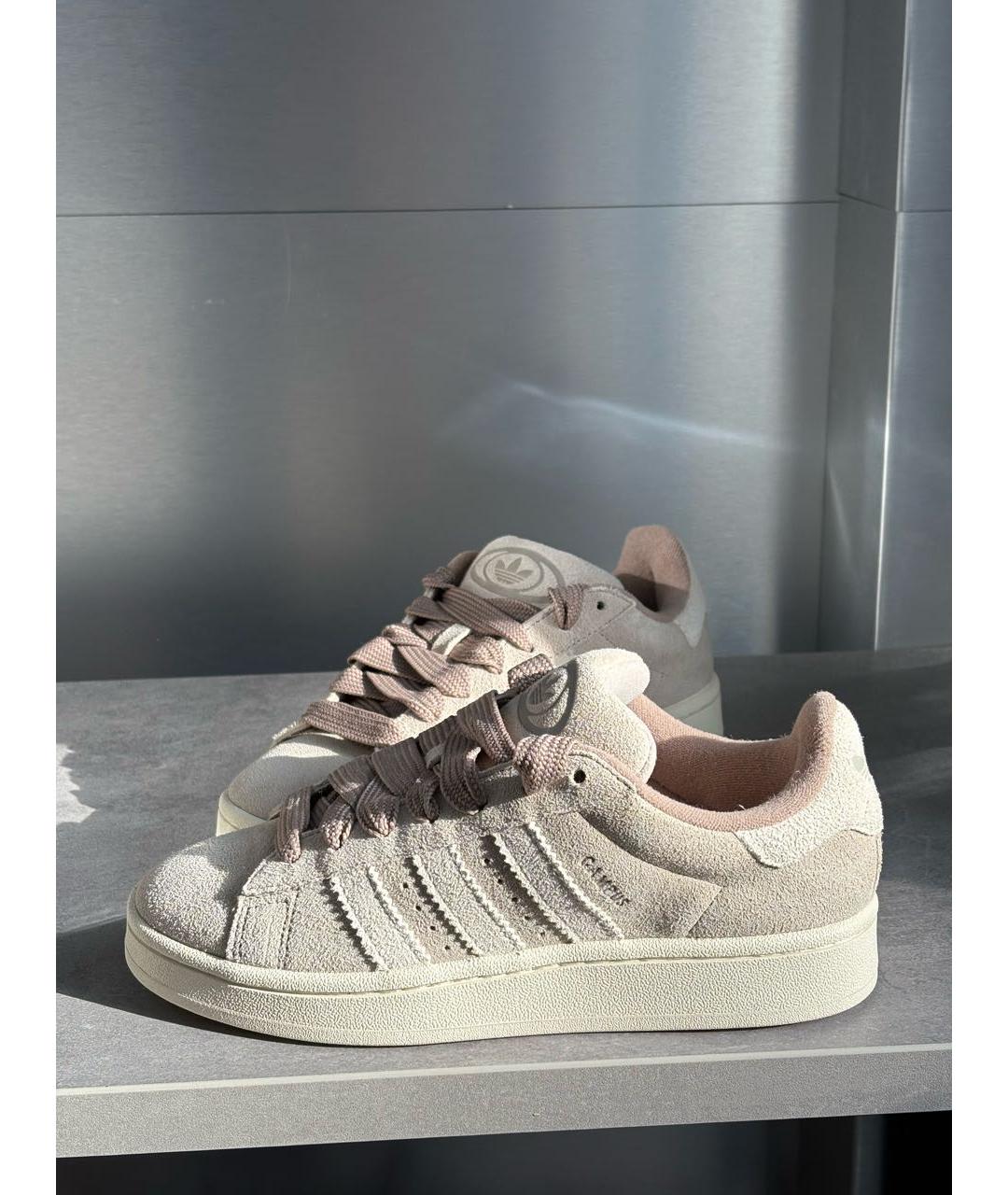 ADIDAS Бежевые замшевые кеды, фото 9