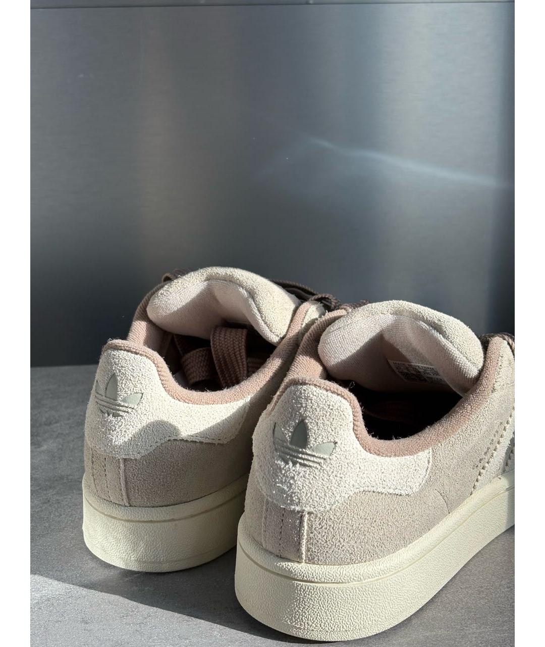 ADIDAS Бежевые замшевые кеды, фото 4