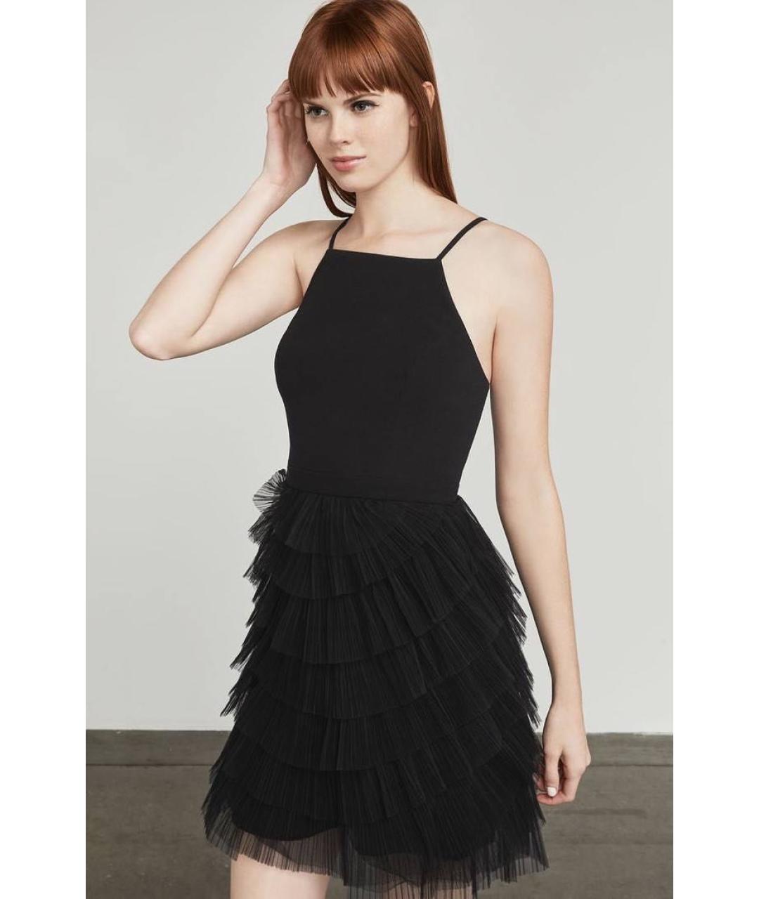 BCBG MAXAZRIA Черное полиэстеровое коктейльное платье, фото 4