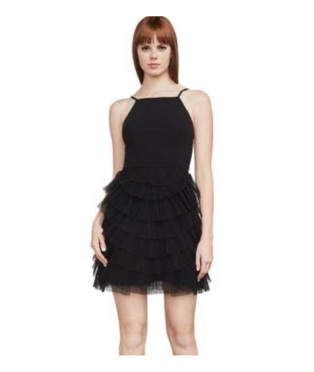 BCBG MAXAZRIA Черное полиэстеровое коктейльное платье, фото 3