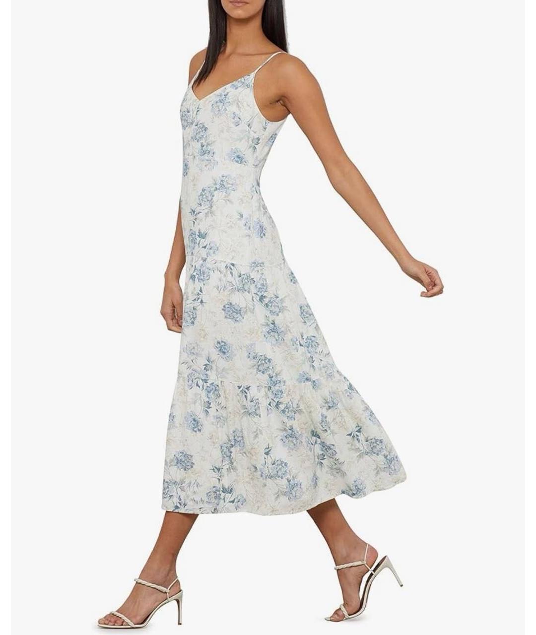 BCBG MAXAZRIA Белый хлопковый сарафан, фото 4