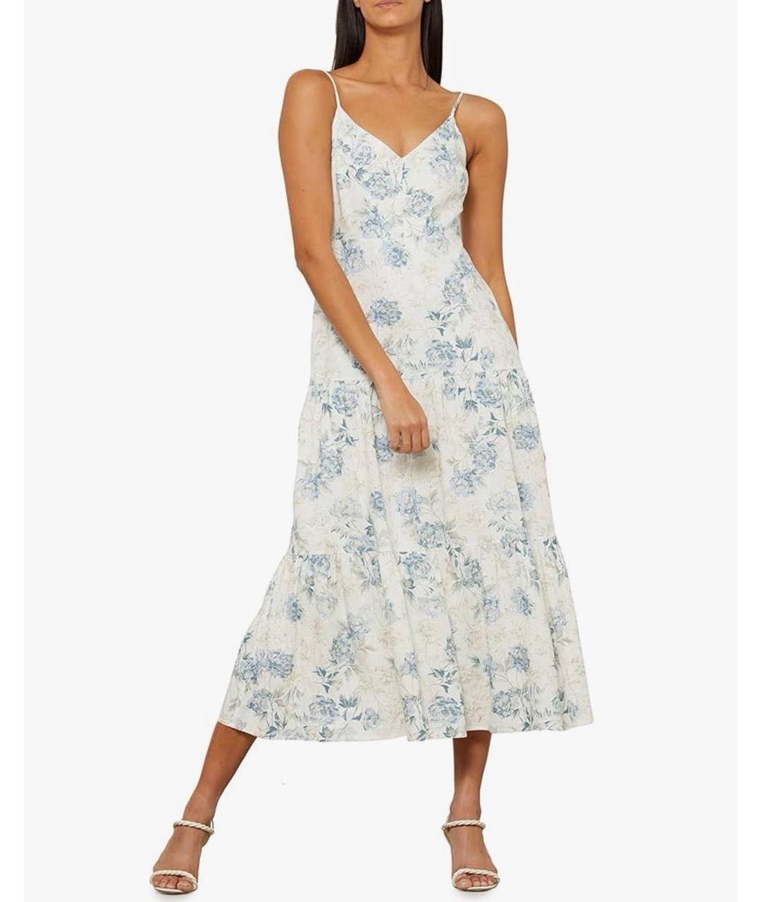 BCBG MAXAZRIA Белый хлопковый сарафан, фото 2