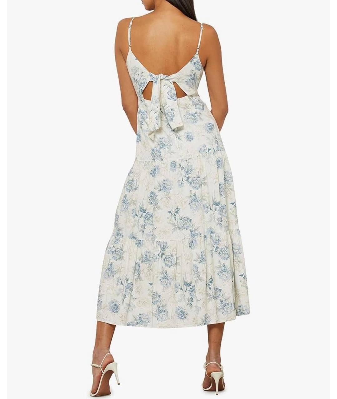 BCBG MAXAZRIA Белый хлопковый сарафан, фото 3