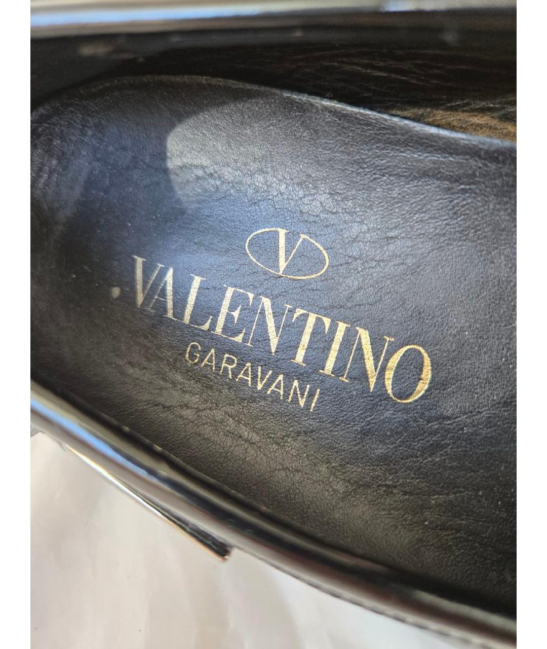 VALENTINO Черные мокасины из лакированной кожи, фото 6