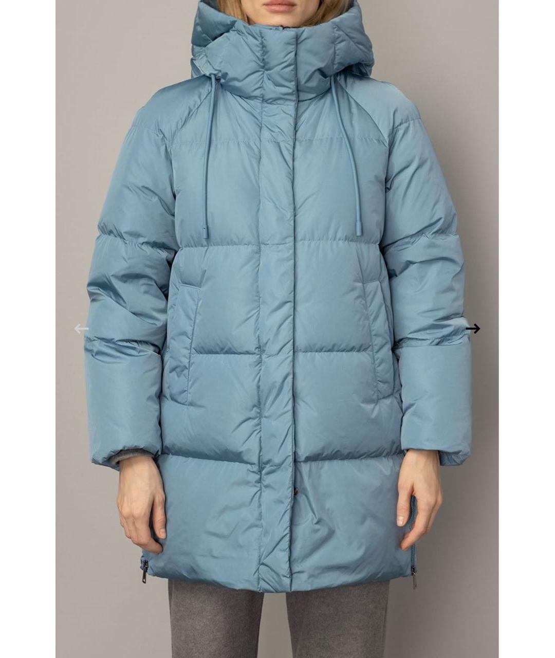 WEEKEND MAX MARA Горчичный полиамидовый пуховик, фото 4