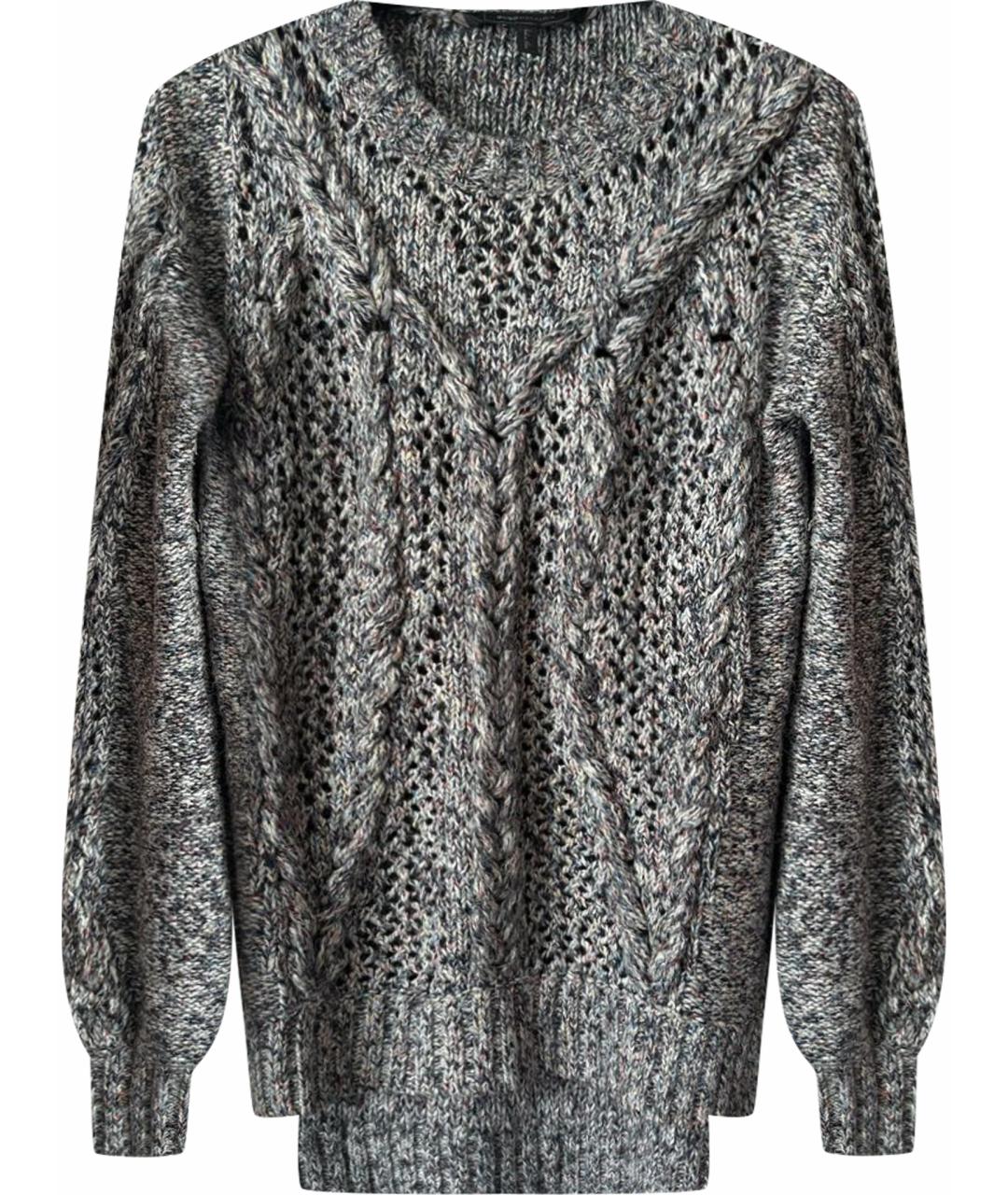 BCBG MAXAZRIA Серый хлопковый джемпер / свитер, фото 1