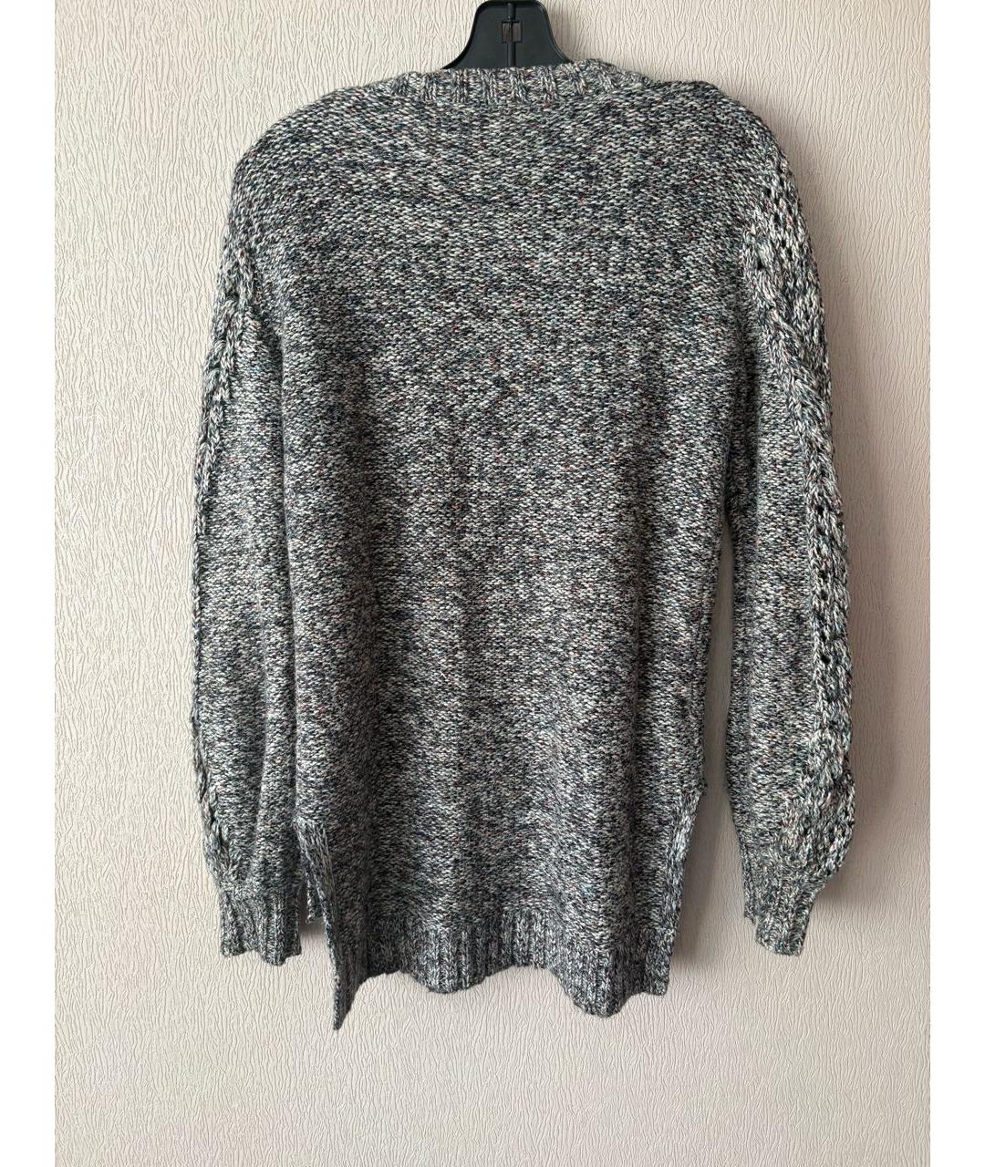 BCBG MAXAZRIA Серый хлопковый джемпер / свитер, фото 2