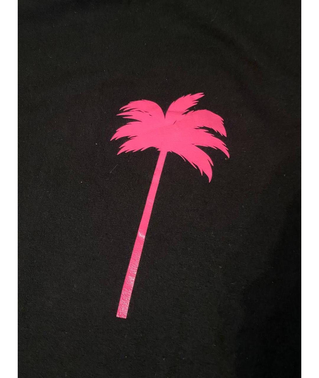 PALM ANGELS Черная хлопковая футболка, фото 7