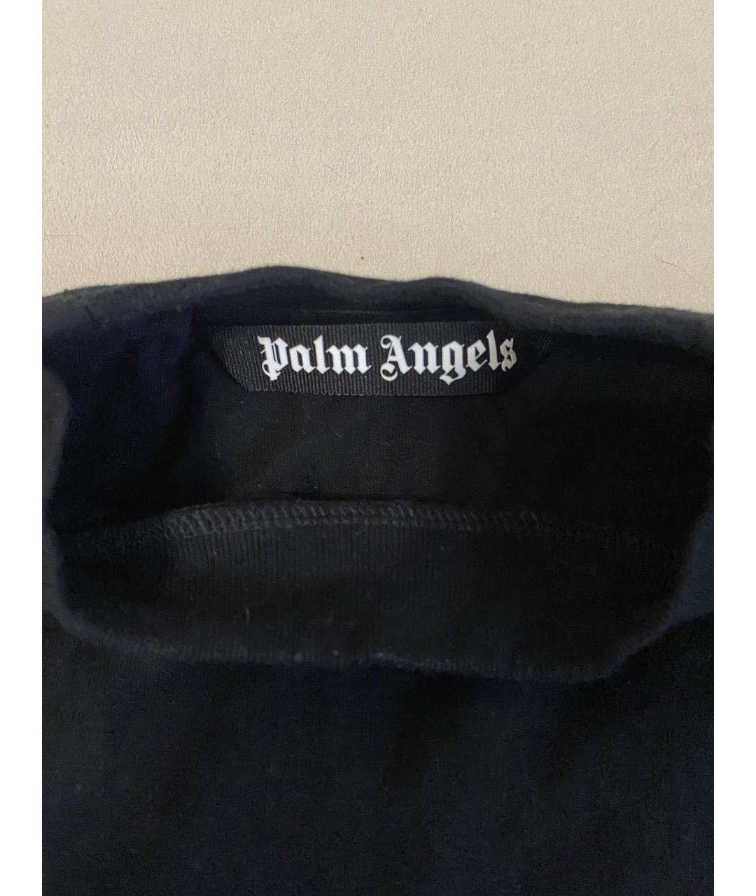 PALM ANGELS Черная хлопковая футболка, фото 3