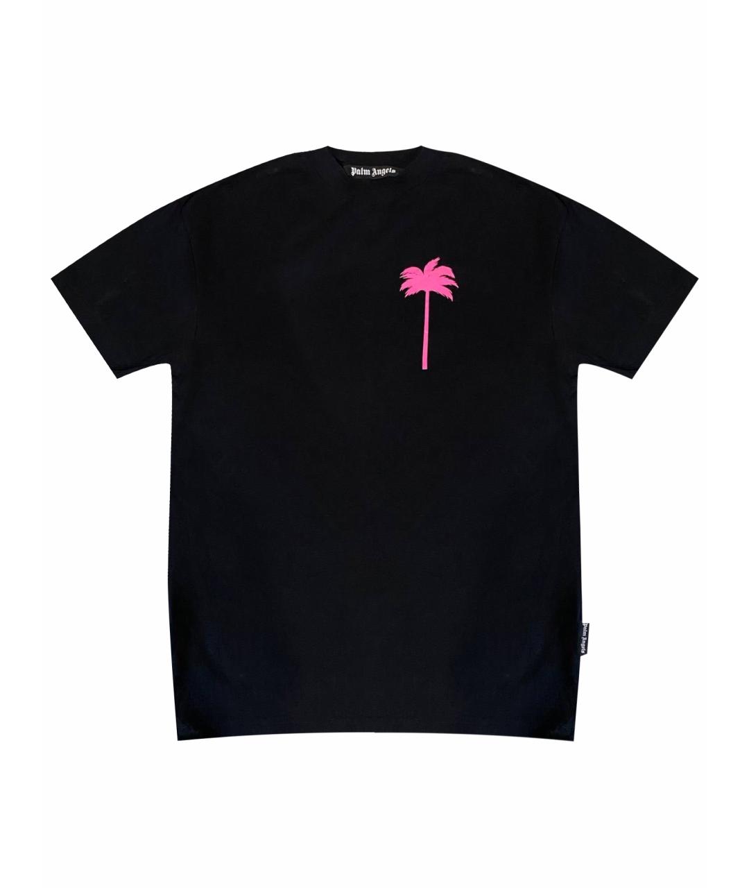 PALM ANGELS Черная хлопковая футболка, фото 1
