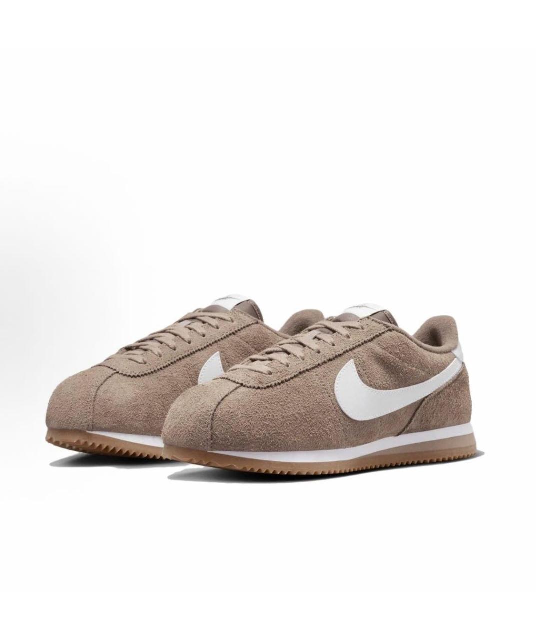 NIKE Коричневые замшевые кроссовки, фото 2