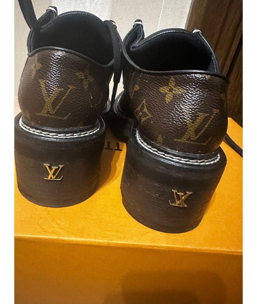LOUIS VUITTON Коричневые кожаные лоферы, фото 6