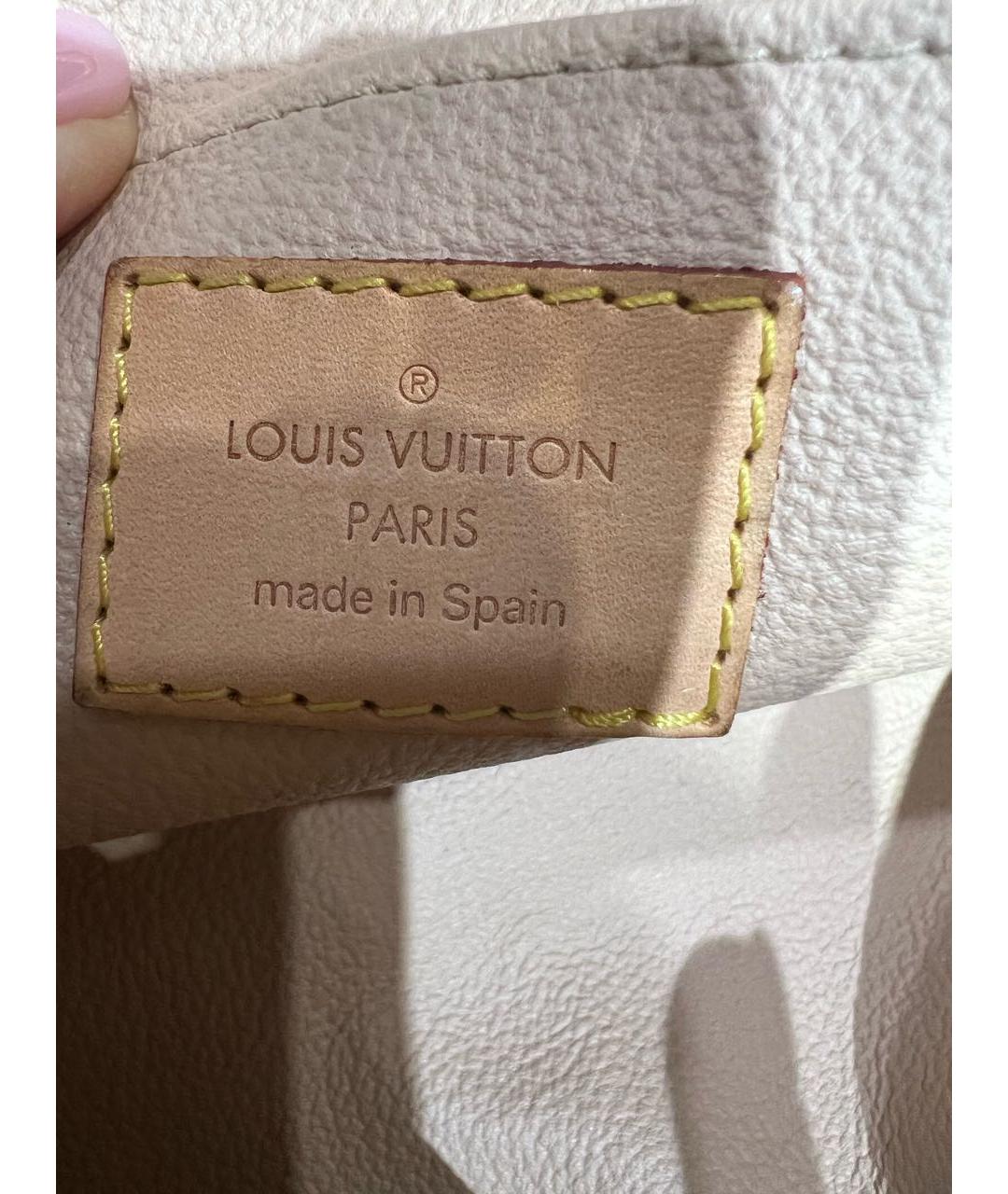 LOUIS VUITTON BEAUTY Коричневая косметичка из искусственной кожи, фото 7