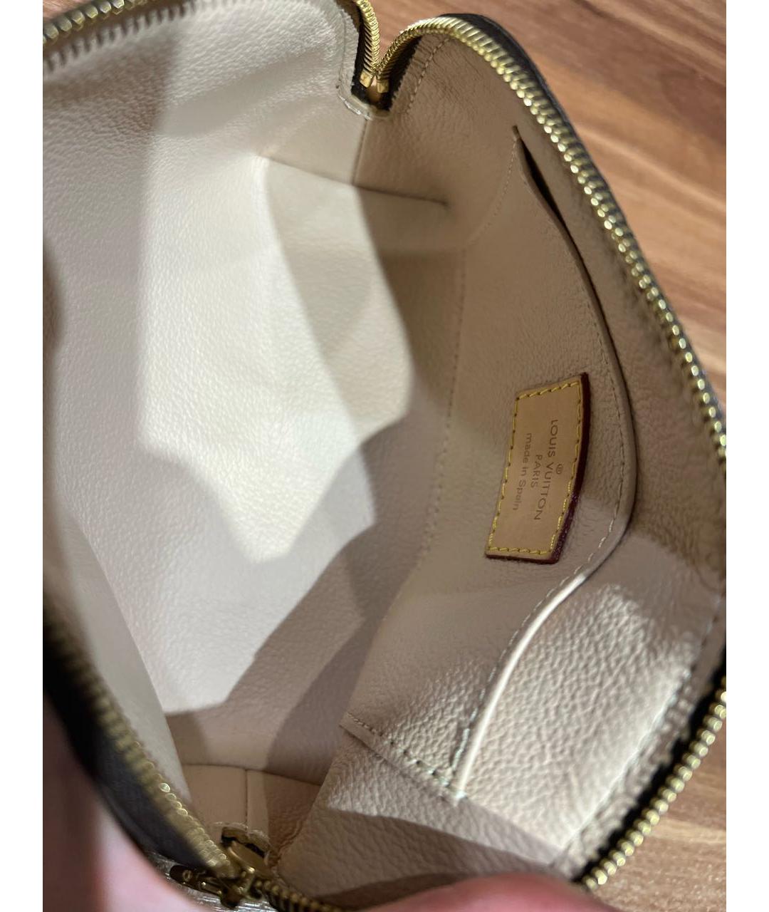 LOUIS VUITTON BEAUTY Коричневая косметичка из искусственной кожи, фото 4