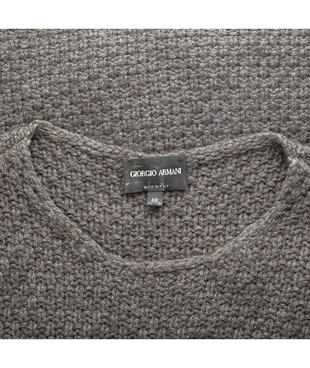 GIORGIO ARMANI Серый шерстяной джемпер / свитер, фото 3