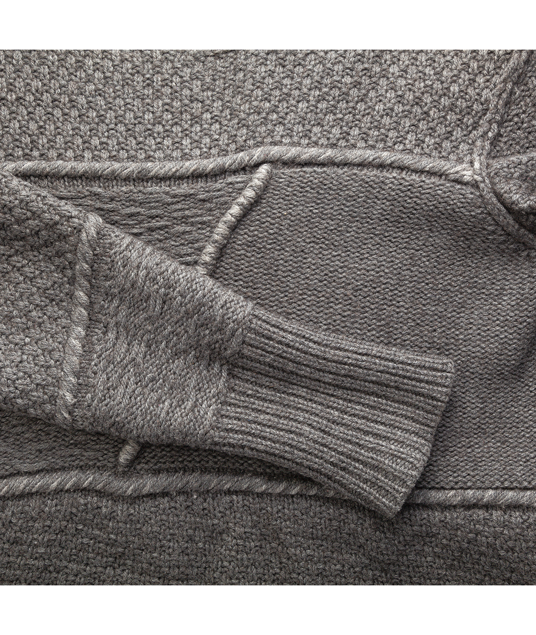 GIORGIO ARMANI Серый шерстяной джемпер / свитер, фото 4