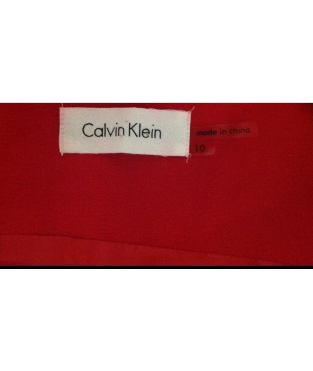 CALVIN KLEIN COLLECTION Красное полиэстеровое повседневное платье, фото 7