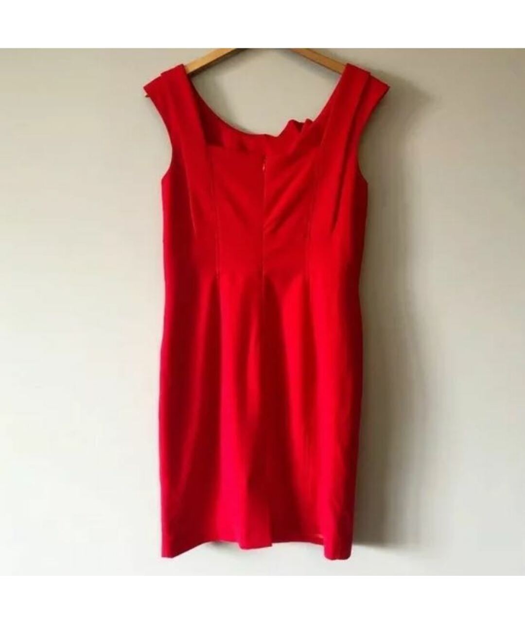 CALVIN KLEIN COLLECTION Красное полиэстеровое повседневное платье, фото 3