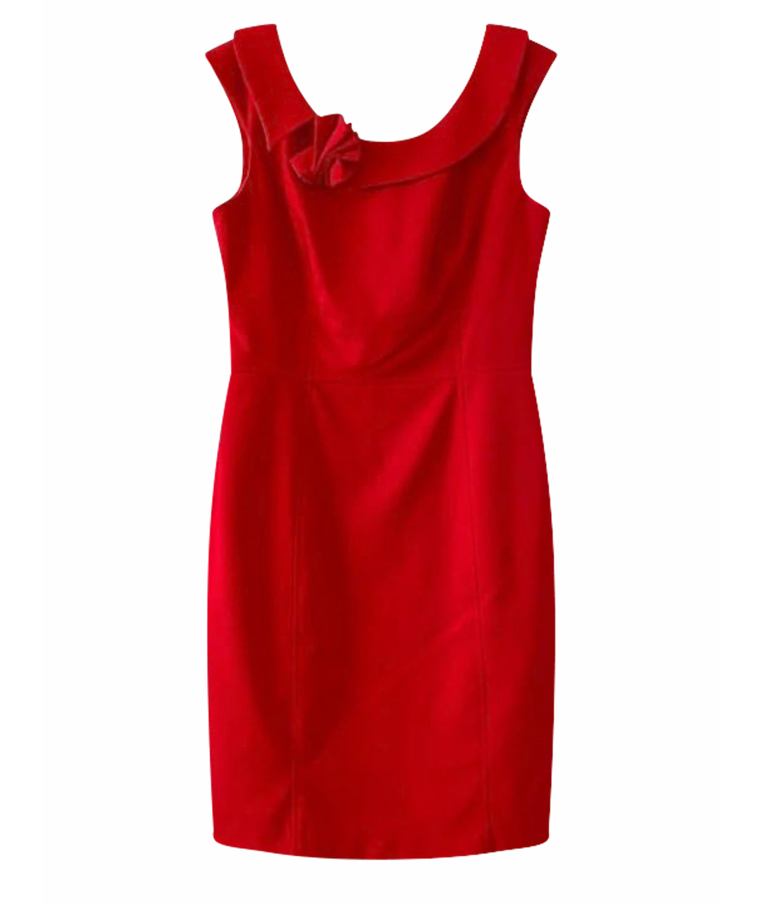 CALVIN KLEIN COLLECTION Красное полиэстеровое повседневное платье, фото 1