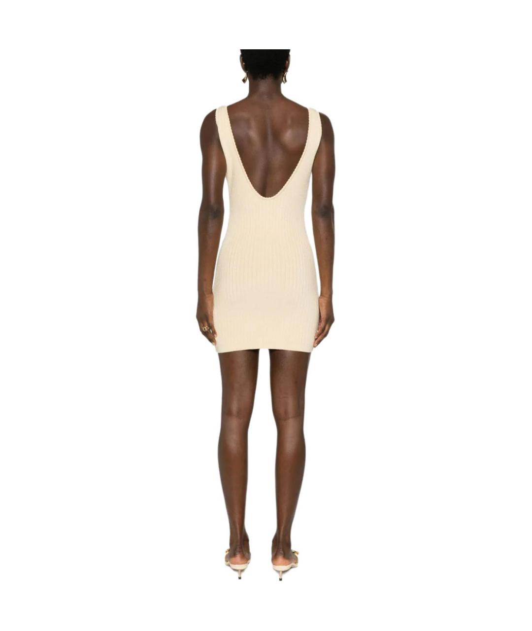 JACQUEMUS Бежевое повседневное платье, фото 4