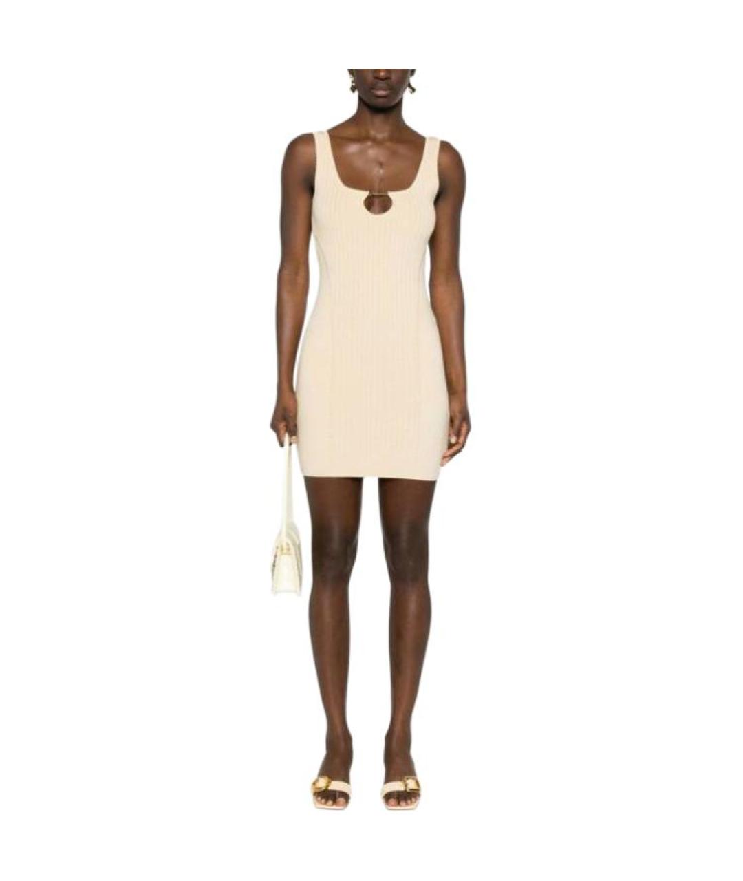 JACQUEMUS Бежевое повседневное платье, фото 3