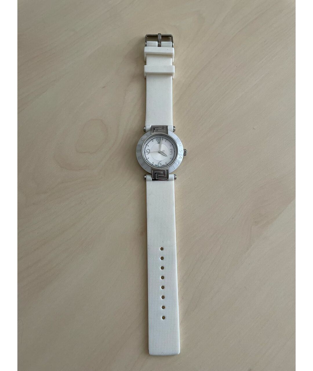 VERSACE Белые керамические часы, фото 3