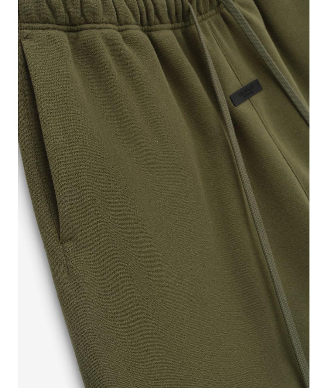FEAR OF GOD ESSENTIALS Хаки хлопковые шорты, фото 3