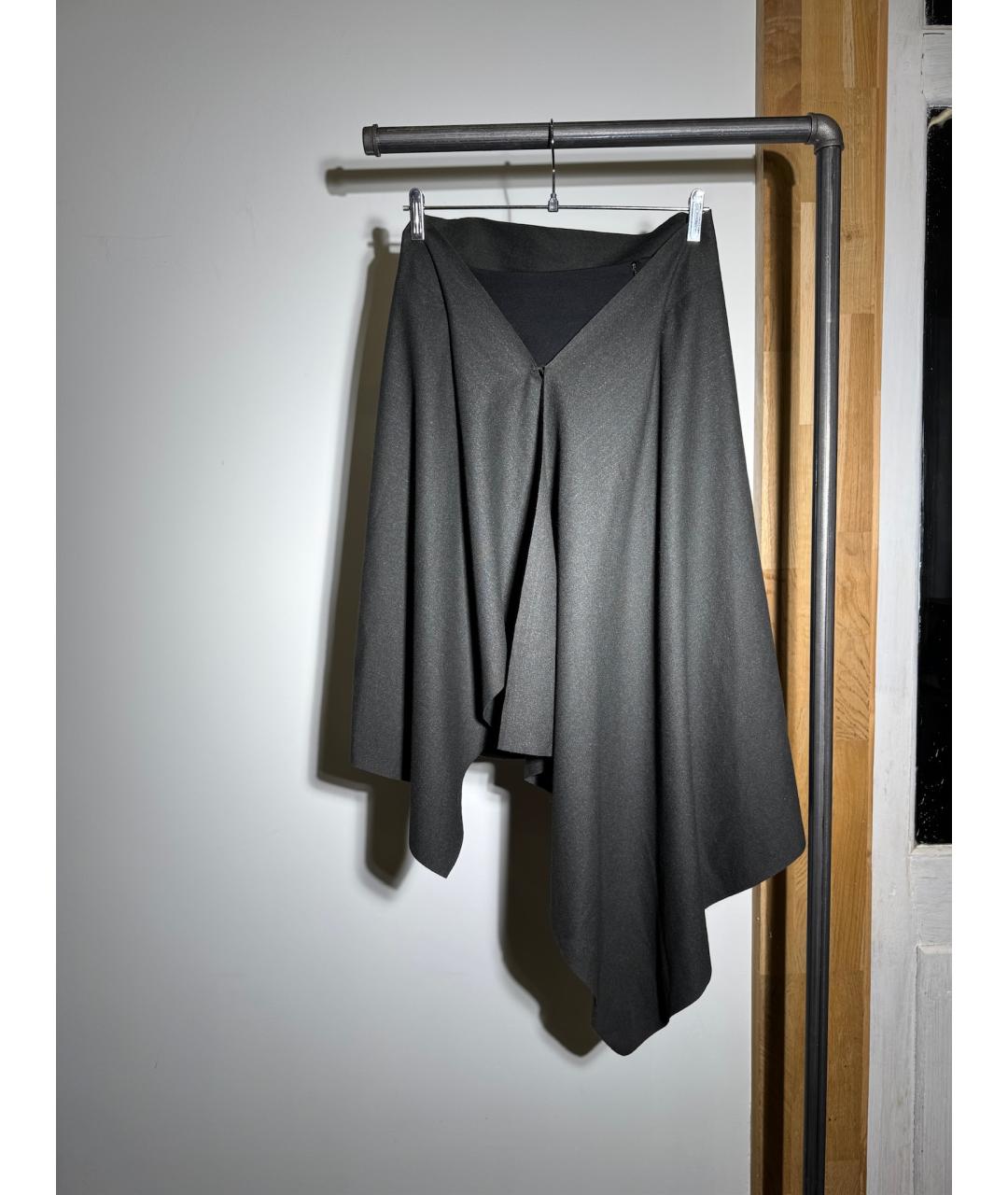 MAISON MARGIELA Черная вискозная юбка миди, фото 10