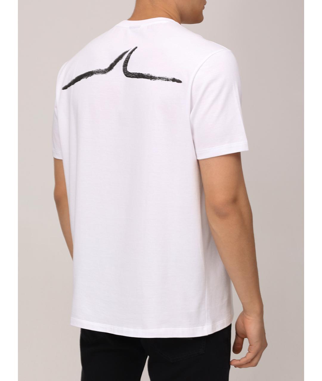 PAUL & SHARK Белая хлопковая футболка, фото 3